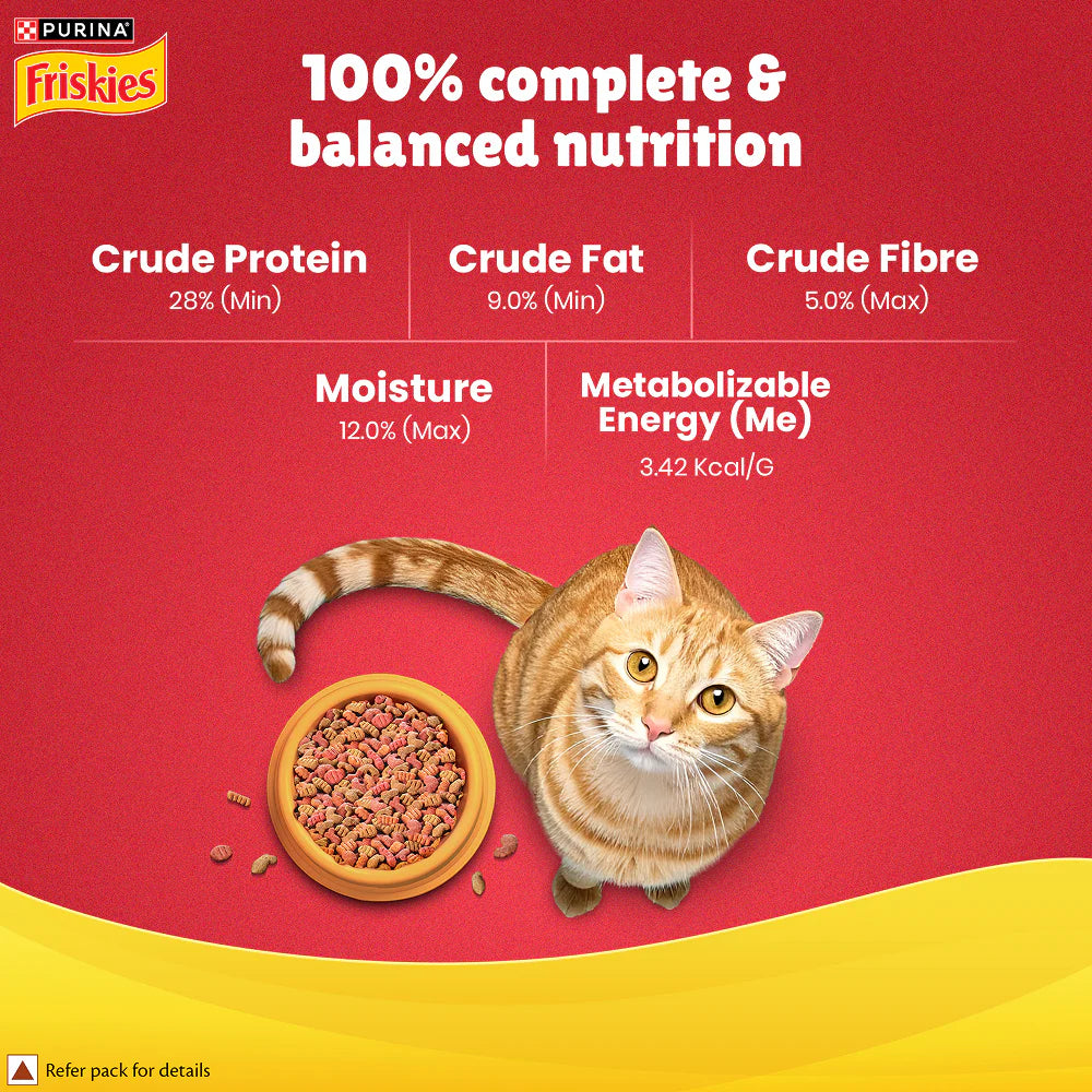 Friskies Dry Food for Adult Cats - Meaty Grill