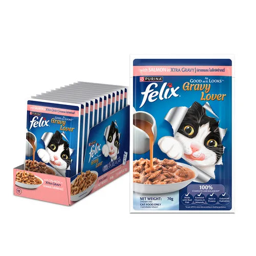 Felix Cat Wet Food ( Salmon Gravy ) 85 gm