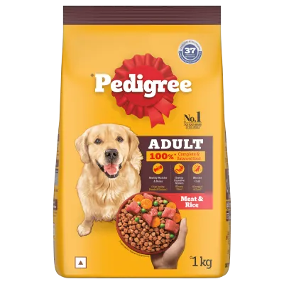 Pedigree Adult Meat & Rice Dry Food for Dogs