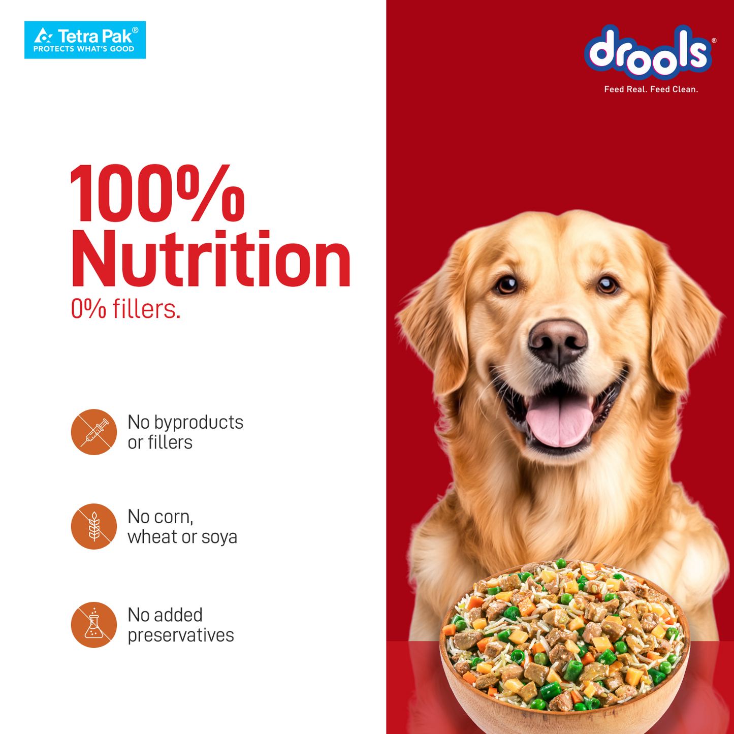Drools Tetra Pack Real Chicken Pumpkin 150gm for Puppy / Dogs