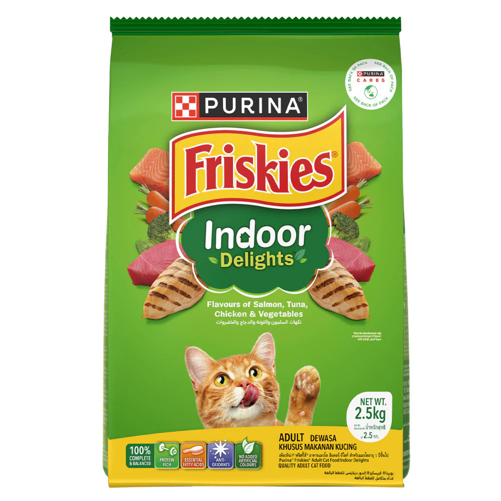 Friskies Dry Food for Adult Cats - Indoor Delights