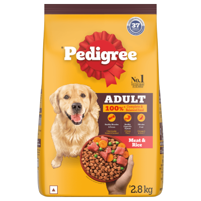 Pedigree Adult Meat & Rice Dry Food for Dogs