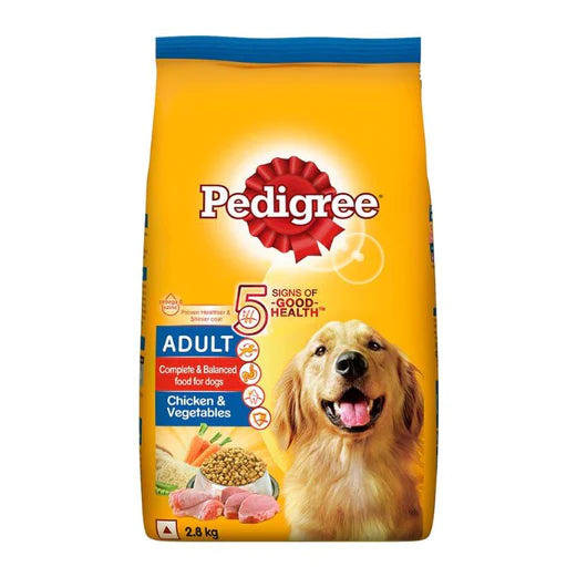 Pedigree Adult Chicken & Vegetables Dry Food for Dogs