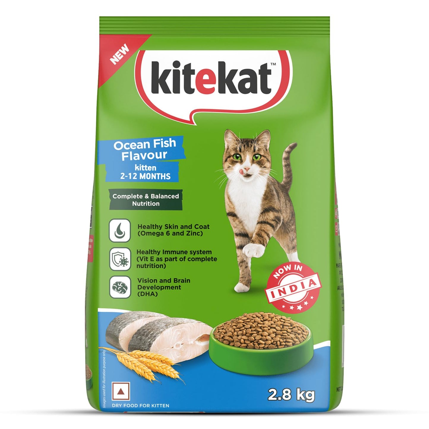 Kitekat Dry Food for Kittens - Ocean Fish