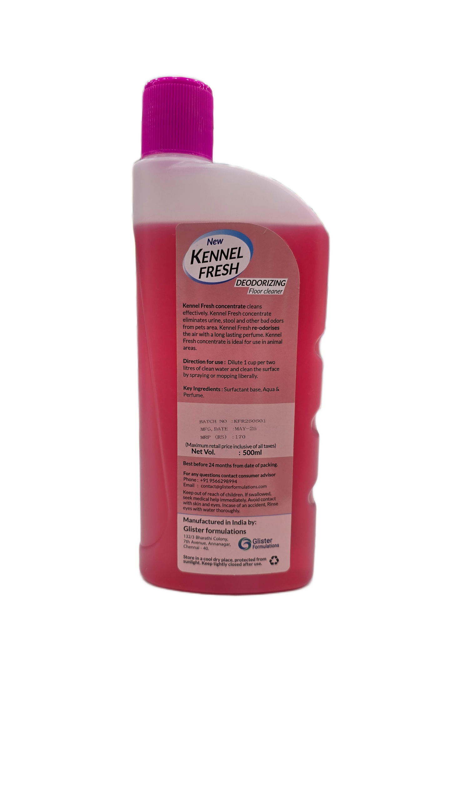 Kennel Wash Hygiene Floor Cleaner for Pets Home (Dogs & Cats) - Rose