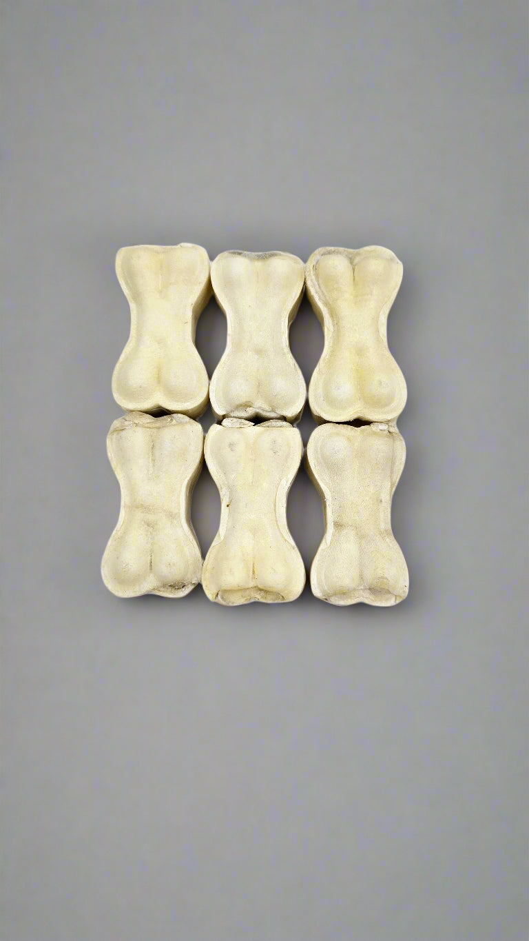 Rawhide Tough Chew Bones for Puppies & Dogs 2 inch - 6 pc