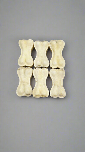 Rawhide Tough Chew Bones for Puppies & Dogs 2 inch - 6 pc