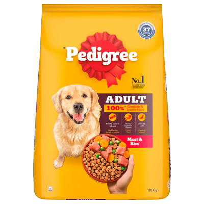 Pedigree Adult Meat & Rice Dry Food for Dogs
