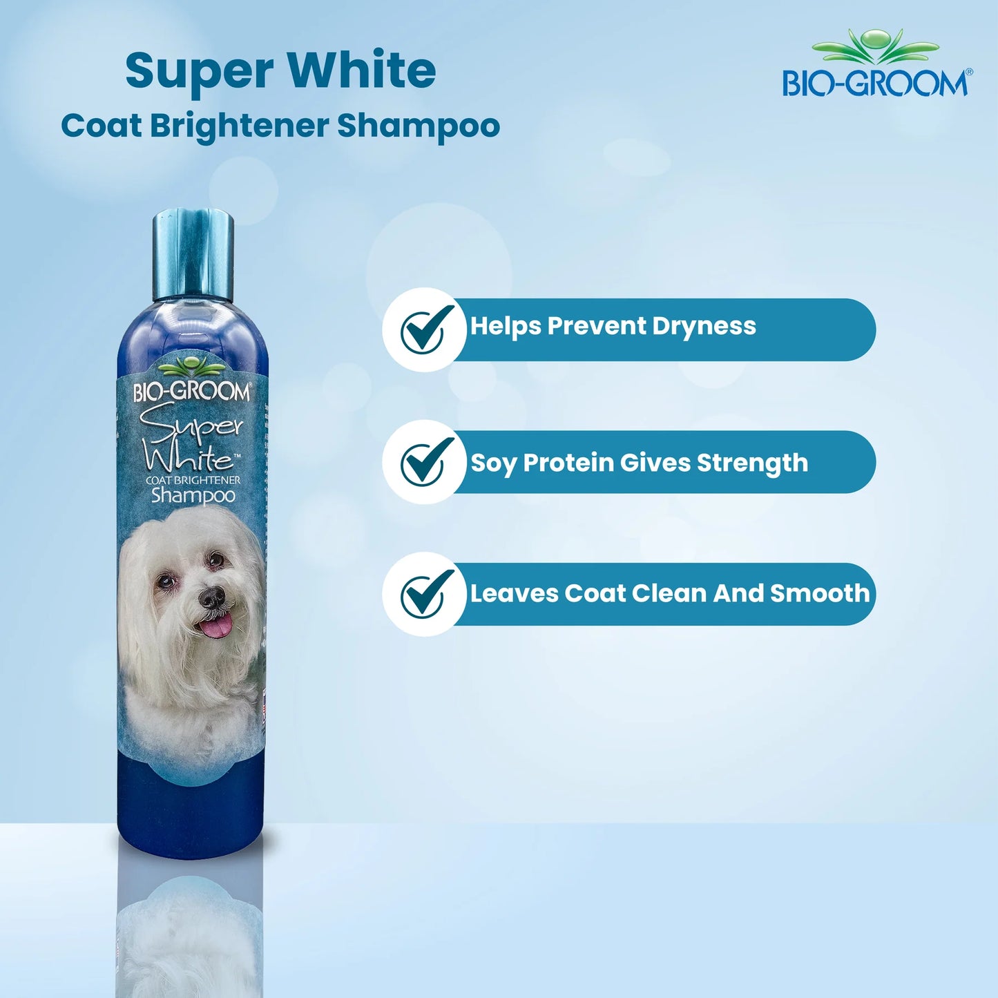 Bio-Groom Super White Coat Brightener Dog Shampoo (355 ML)