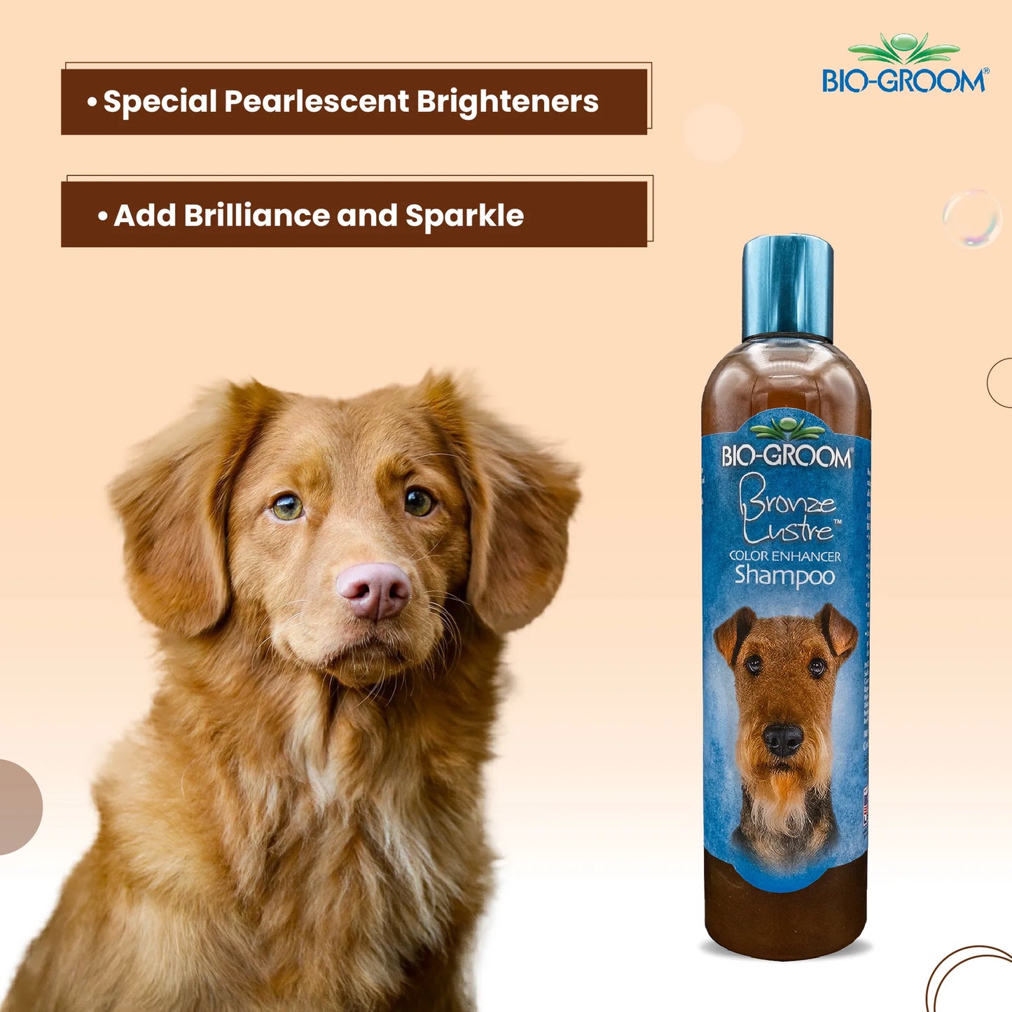 Bio-Groom Bronze Lustre Color Enhancing Dog Shampoo (355 ML)
