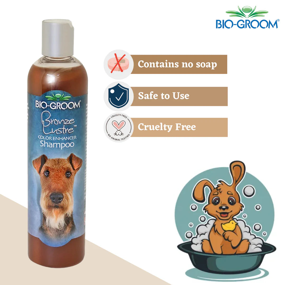 Bio-Groom Bronze Lustre Color Enhancing Dog Shampoo (355 ML)