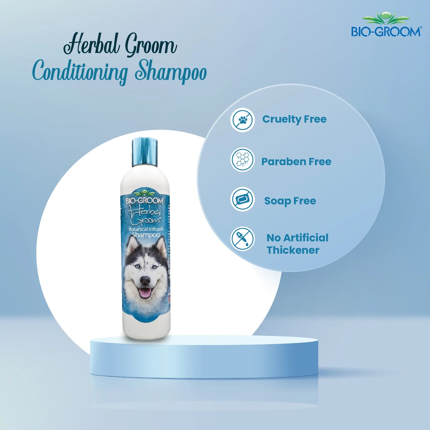Bio-Groom Herbal Groom Conditioning Tear-Free Dog Shampoo (355 ML)