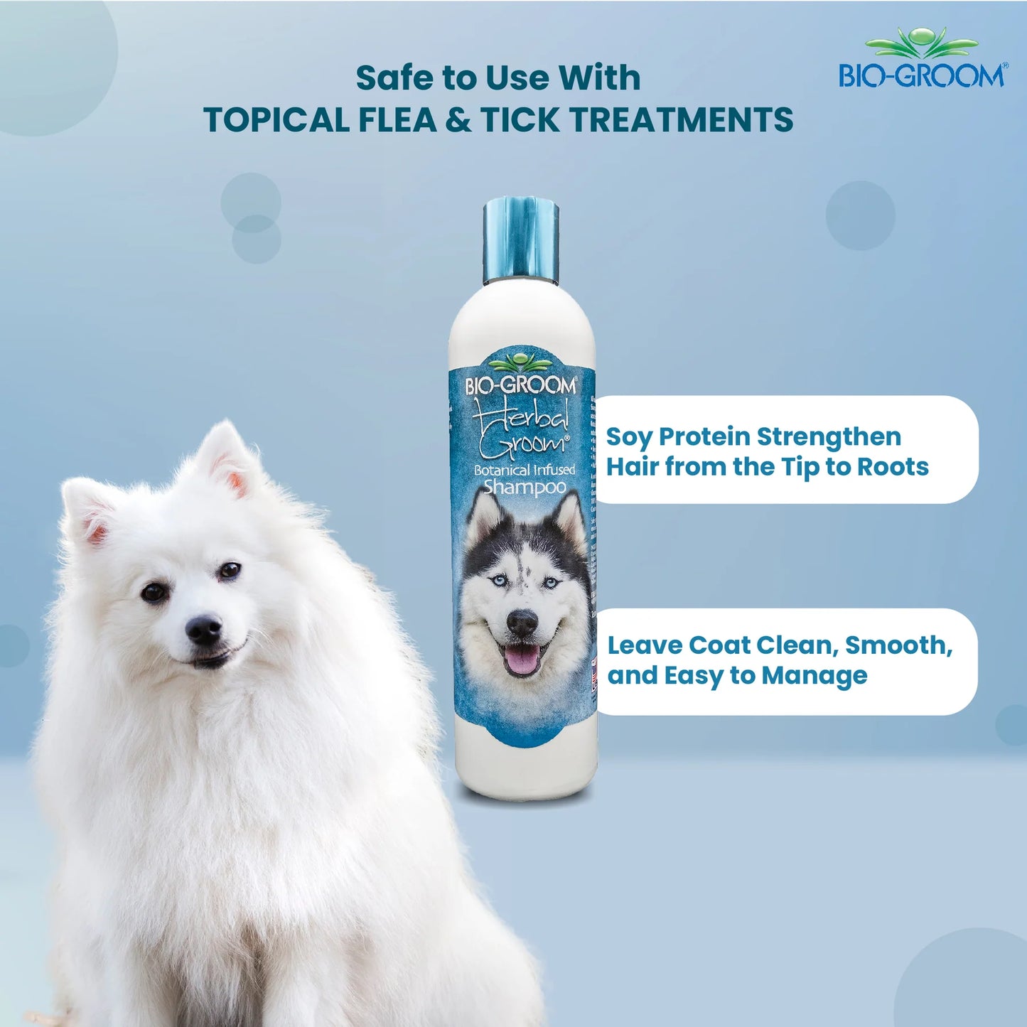 Bio-Groom Herbal Groom Conditioning Tear-Free Dog Shampoo (355 ML)