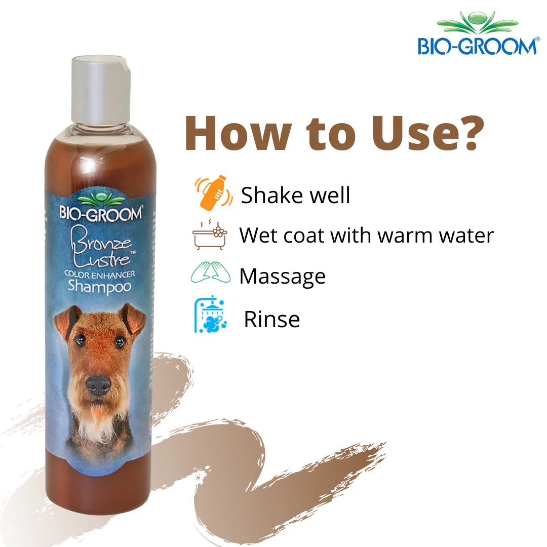 Bio-Groom Bronze Lustre Color Enhancing Dog Shampoo (355 ML)