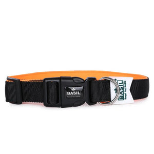 Basil Padded Adjustable Collar for Puppy / Dogs - Black