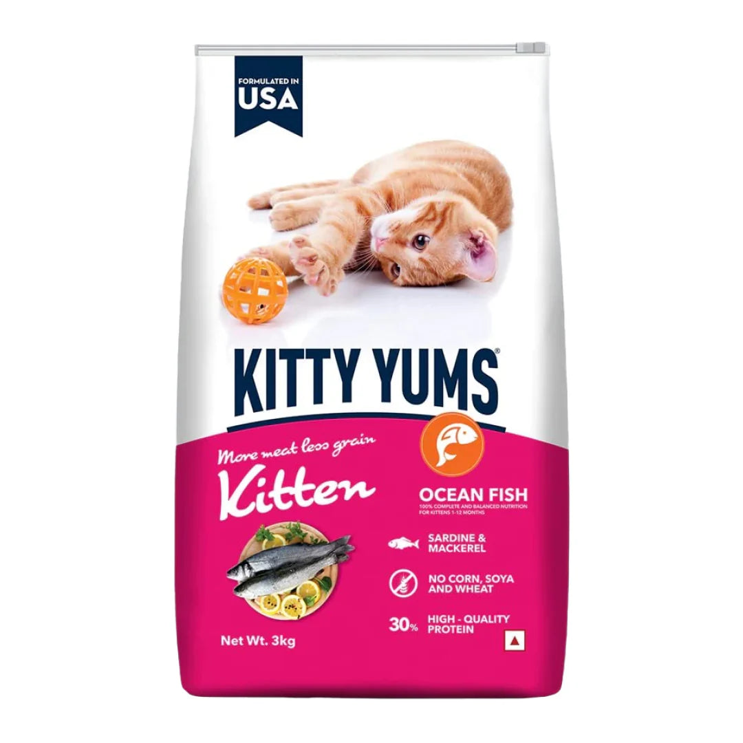 Kitty Yums Dry Food for Kitten - Ocean Fish