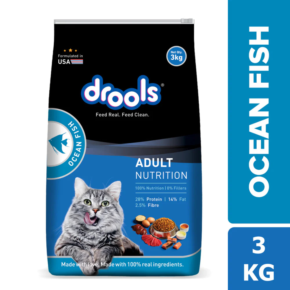 Drools Dry Food for Adult Cats - Ocean Fish