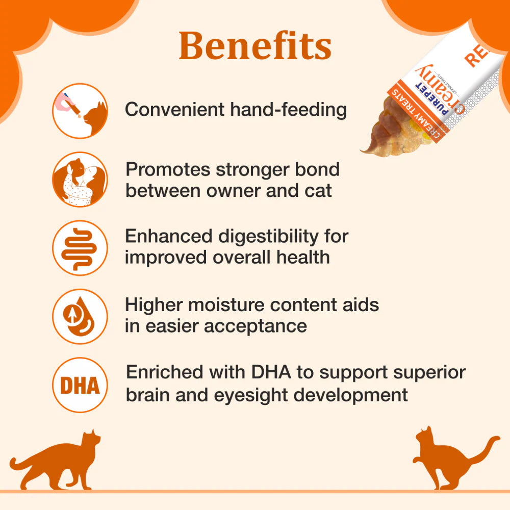 Purepet Creamy Treats for Cats - Real Chicken