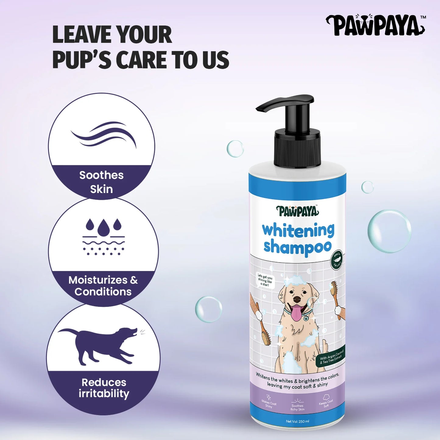 Pawpaya Whitening Shampoo for Dogs 250 ml