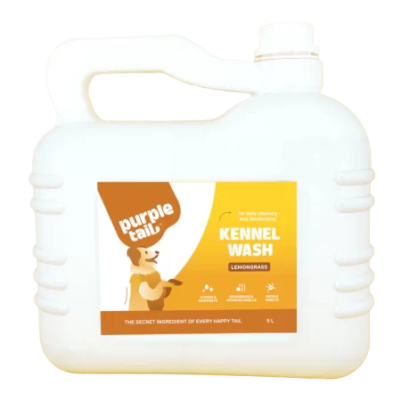 Purple Tail Kennel Wash Hygiene Floor Cleaner for Pets Home (Dogs & Cats) - Lemongrass