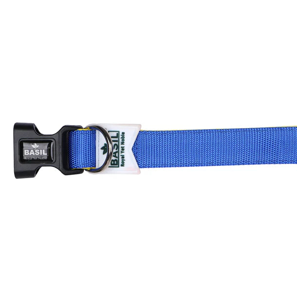 Basil Padded Adjustable Collar for Puppy / Dogs - Blue