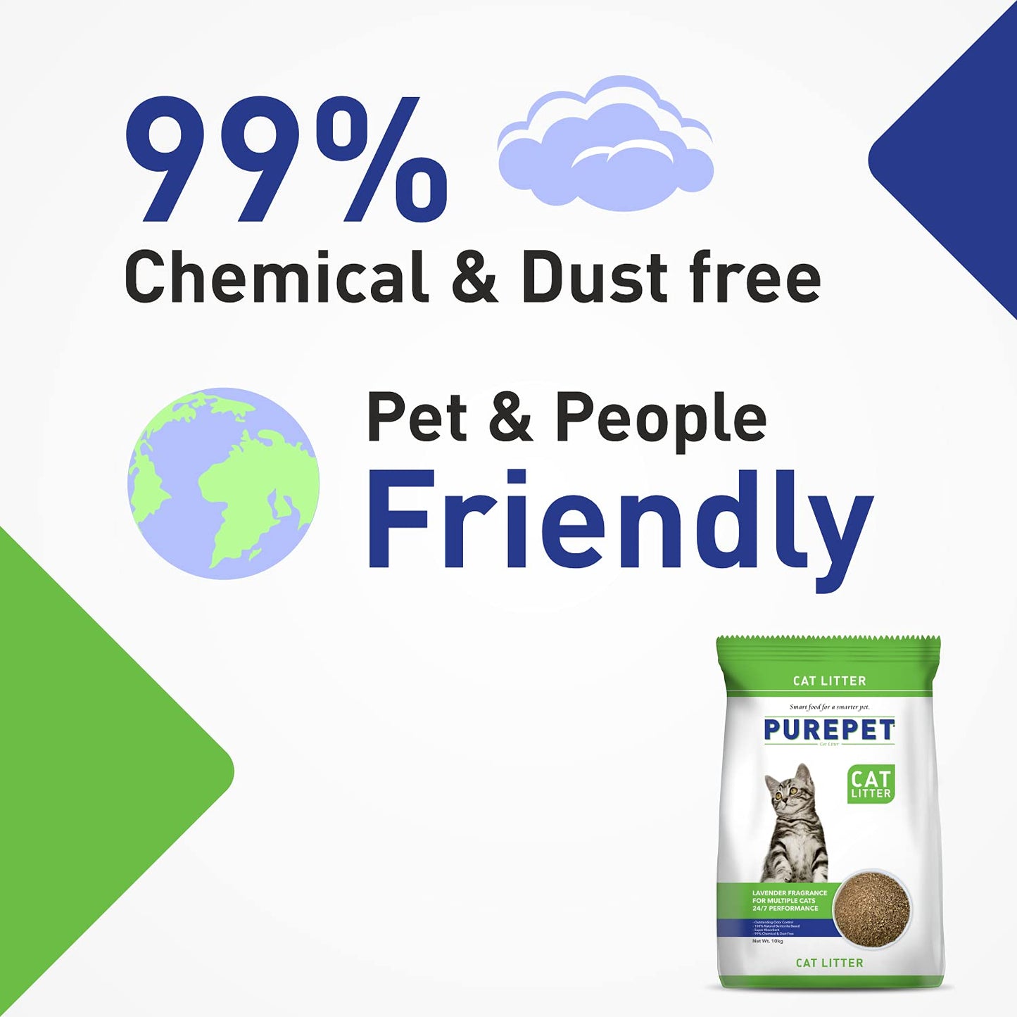 Purepet Cat Sand Type Litter Lavender Fragrance