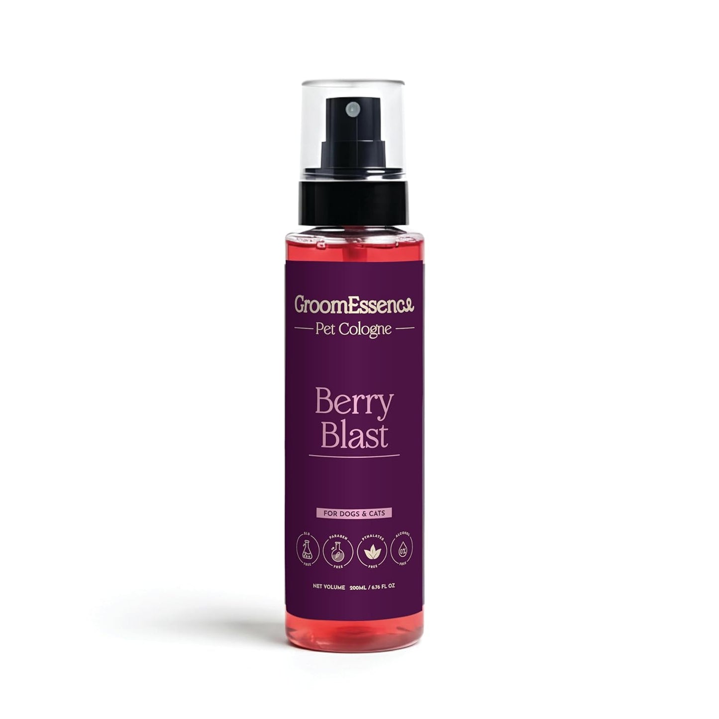GroomEssence Pet Cologne Perfume for Cats & Dogs - Berry Blast