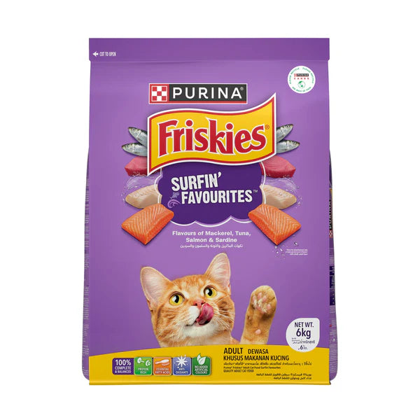 Friskies Dry Food for Adult Cats - Surfin