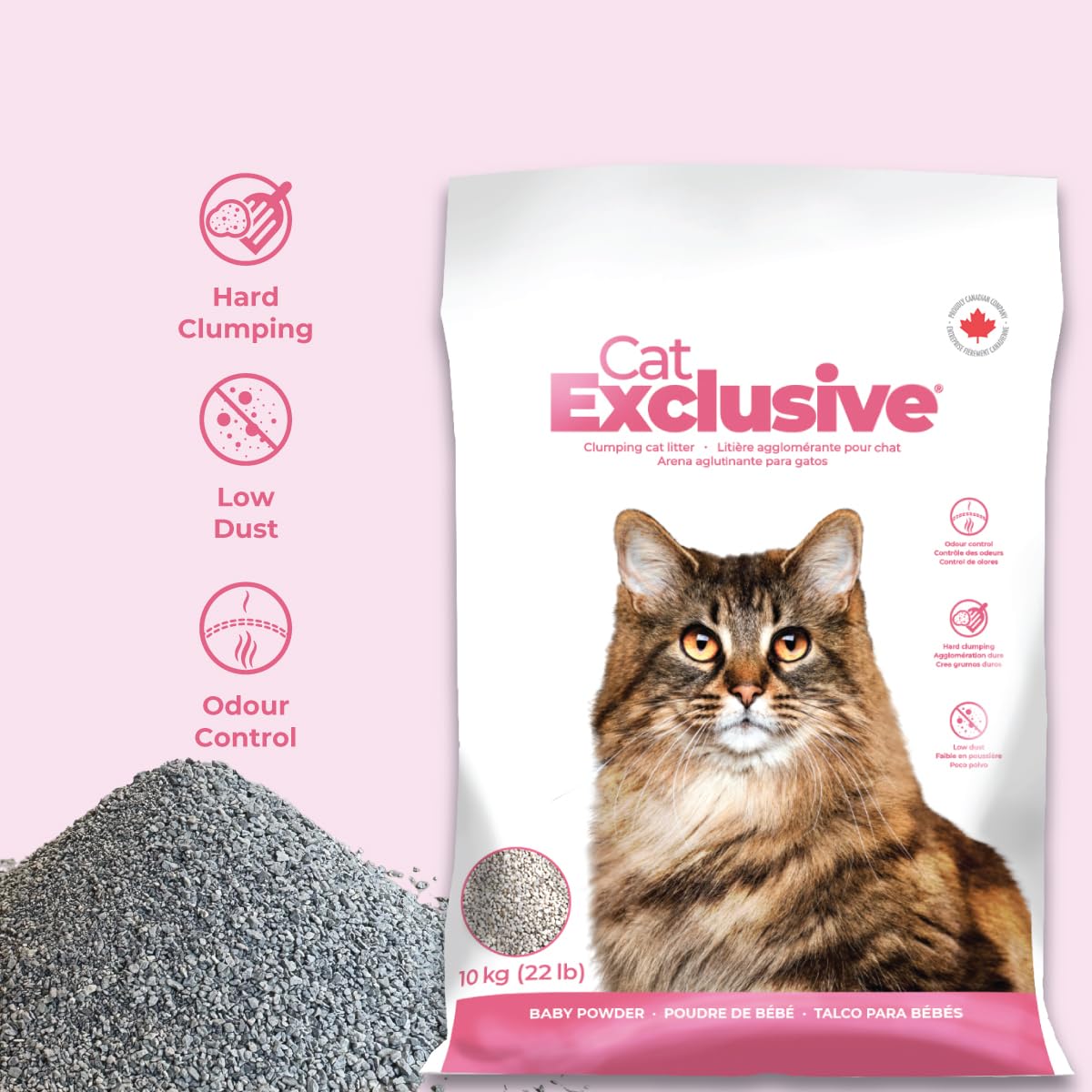 Cat Exclusive Scented Scoopable Cat Litter - Baby Powder