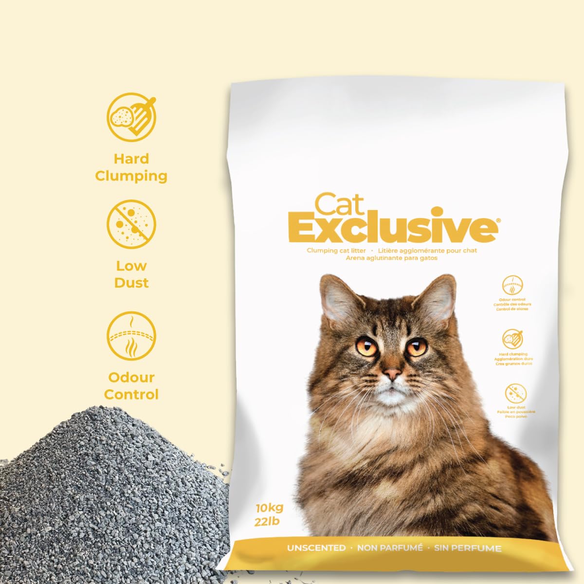 Cat Exclusive Unscented Scoopable Cat Litter
