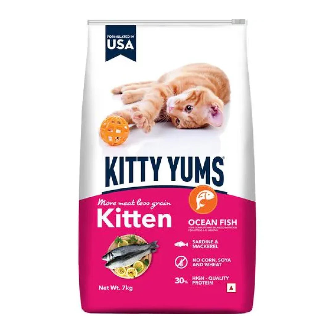 Kitty Yums Dry Food for Kitten - Ocean Fish