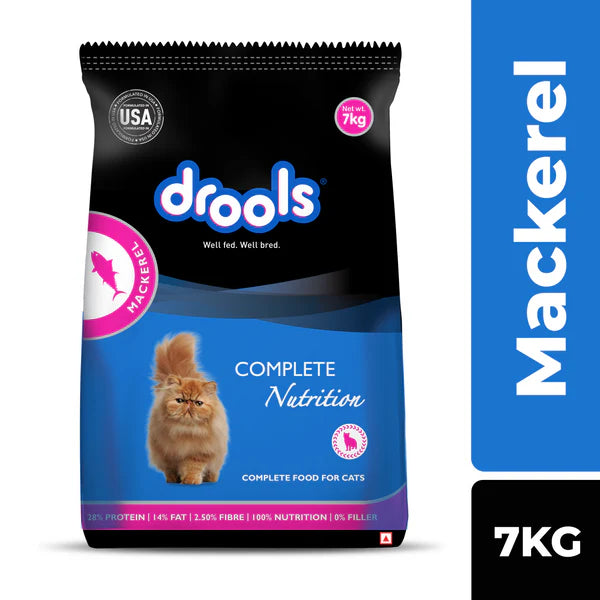 Drools Dry Food for Adult Cats - Mackerel
