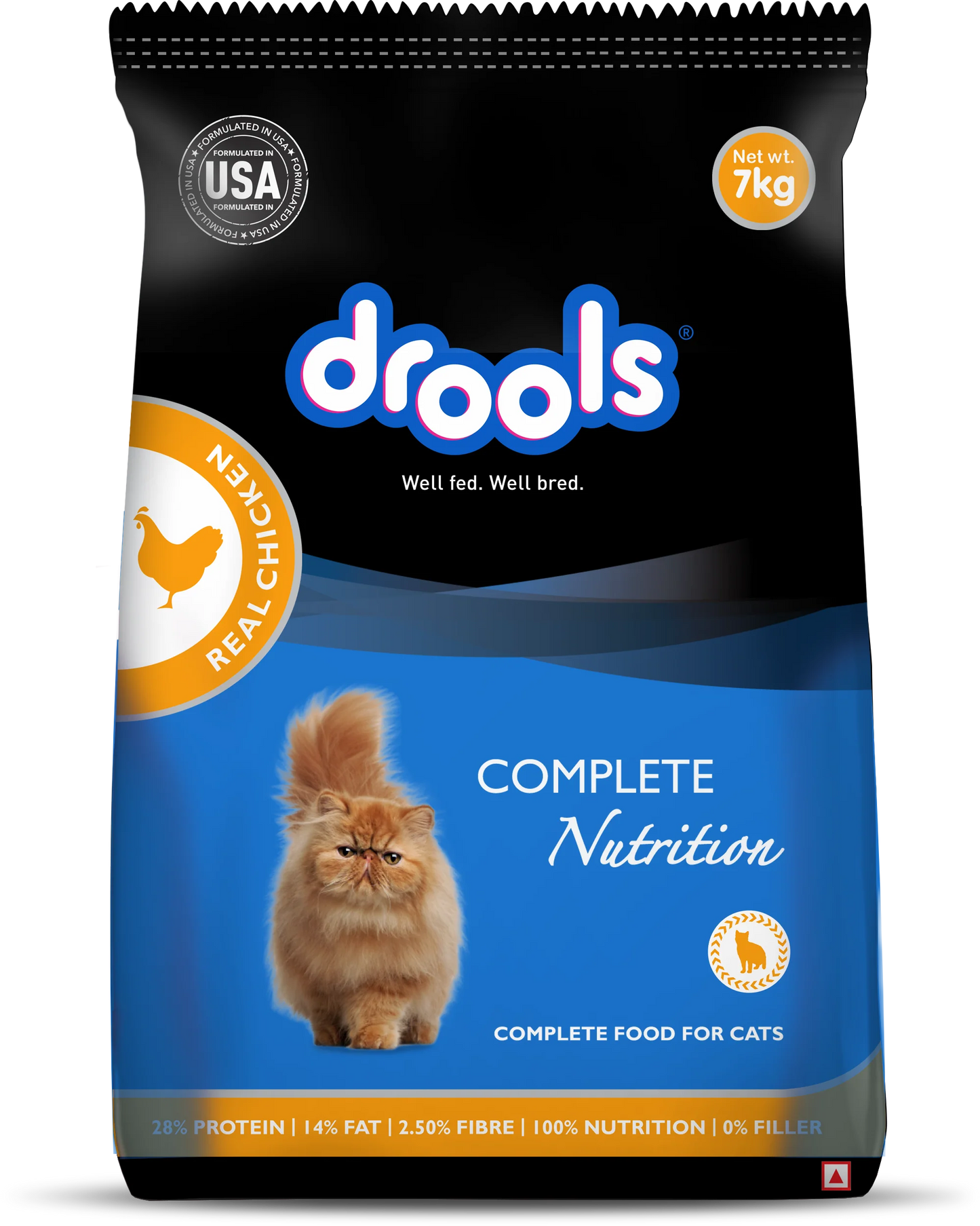 Drools Dry Food for Adult Cats - Real Chicken