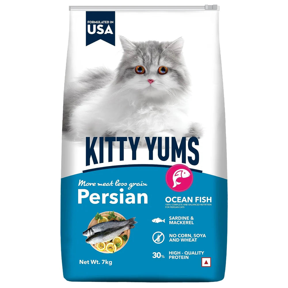 Kitty Yums Dry Food for Persian Cats - Ocean Fish