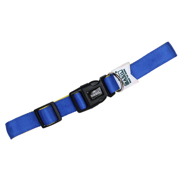 Basil Padded Adjustable Collar for Puppy / Dogs - Blue