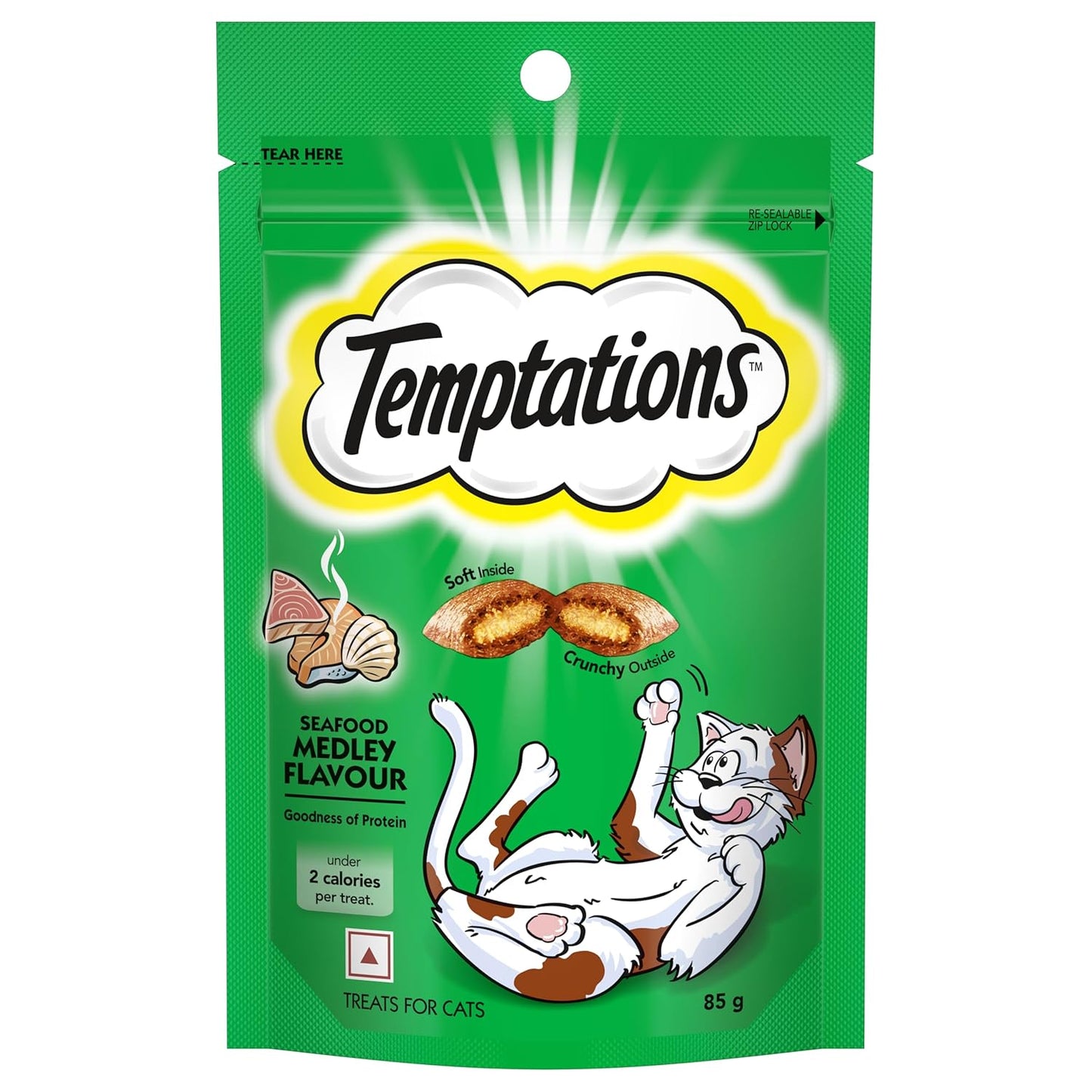 Temptations Dry Treats for Cats - Seafood Medley