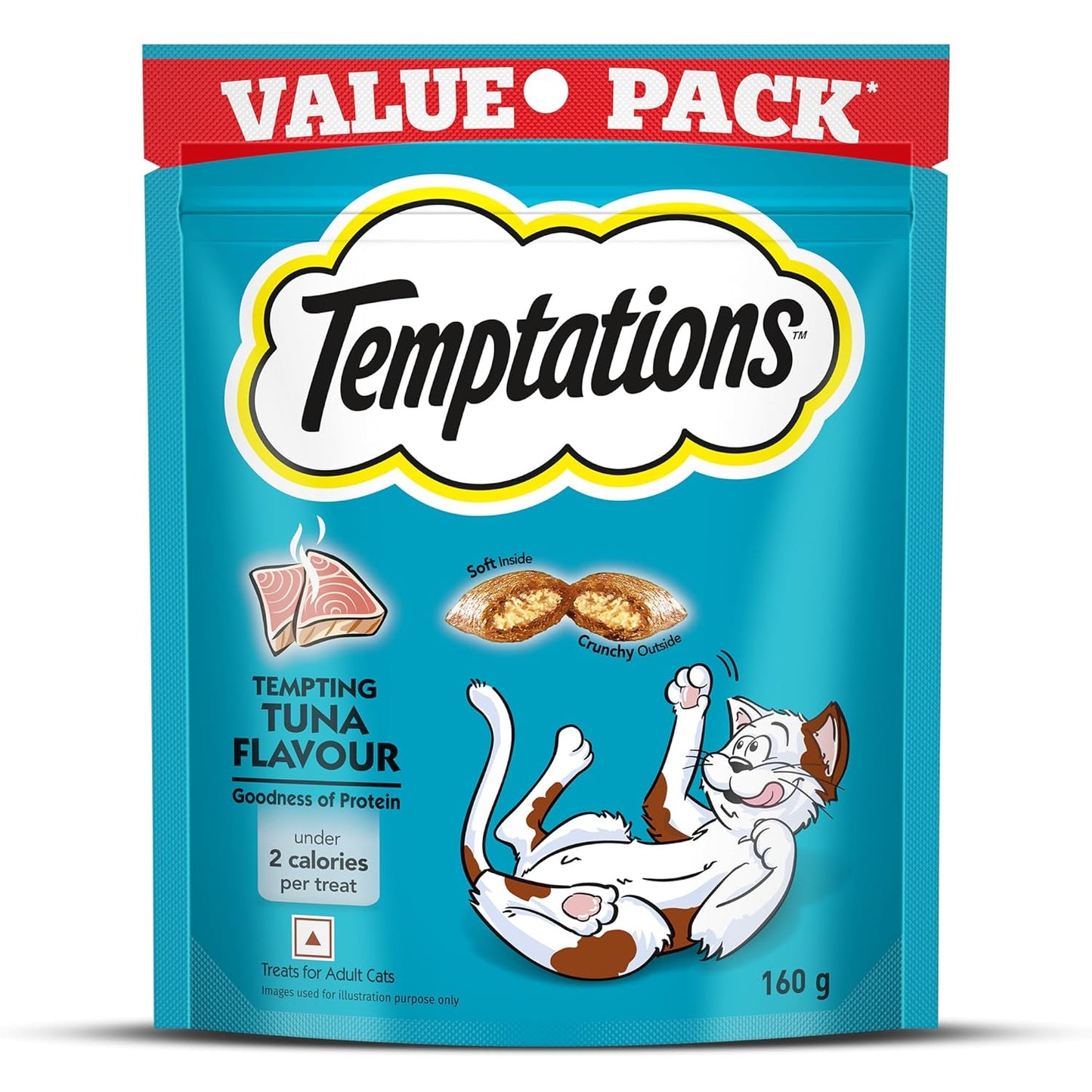 Temptations Dry Treats for Cats 160 gm - Tuna