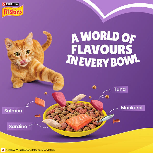 Friskies Dry Food for Adult Cats - Surfin