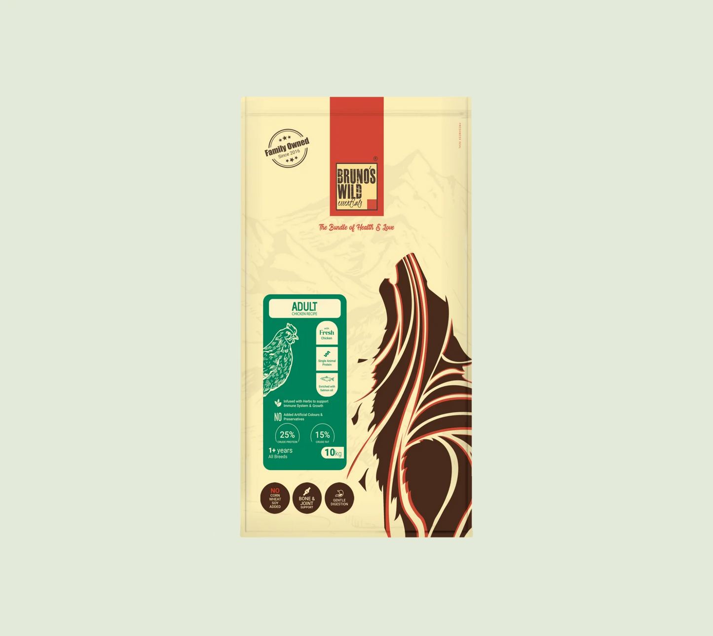 Brunos Wild Essentials Adult Dog Food - Chicken Recipe