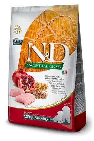 N&D Ancestral Grain Dry Food for Dogs - Maxi Puppy