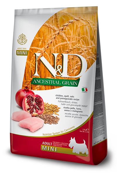 N&D Ancestral Grain Dry Food for Dogs - Mini Adult