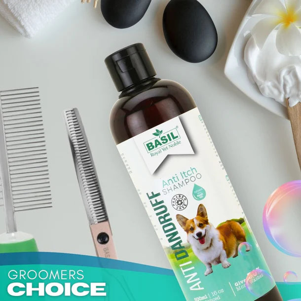 Basil Anti Itch Shampoo For Dogs - Anti Dandruff