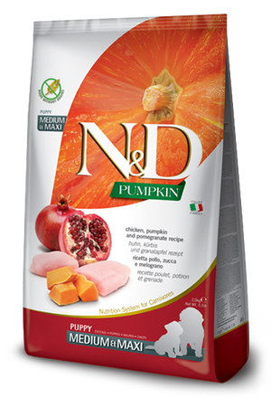 N&D Pumpkin Dry Food for Dogs - Maxi Puppy ( Chicken & Pomegranate )