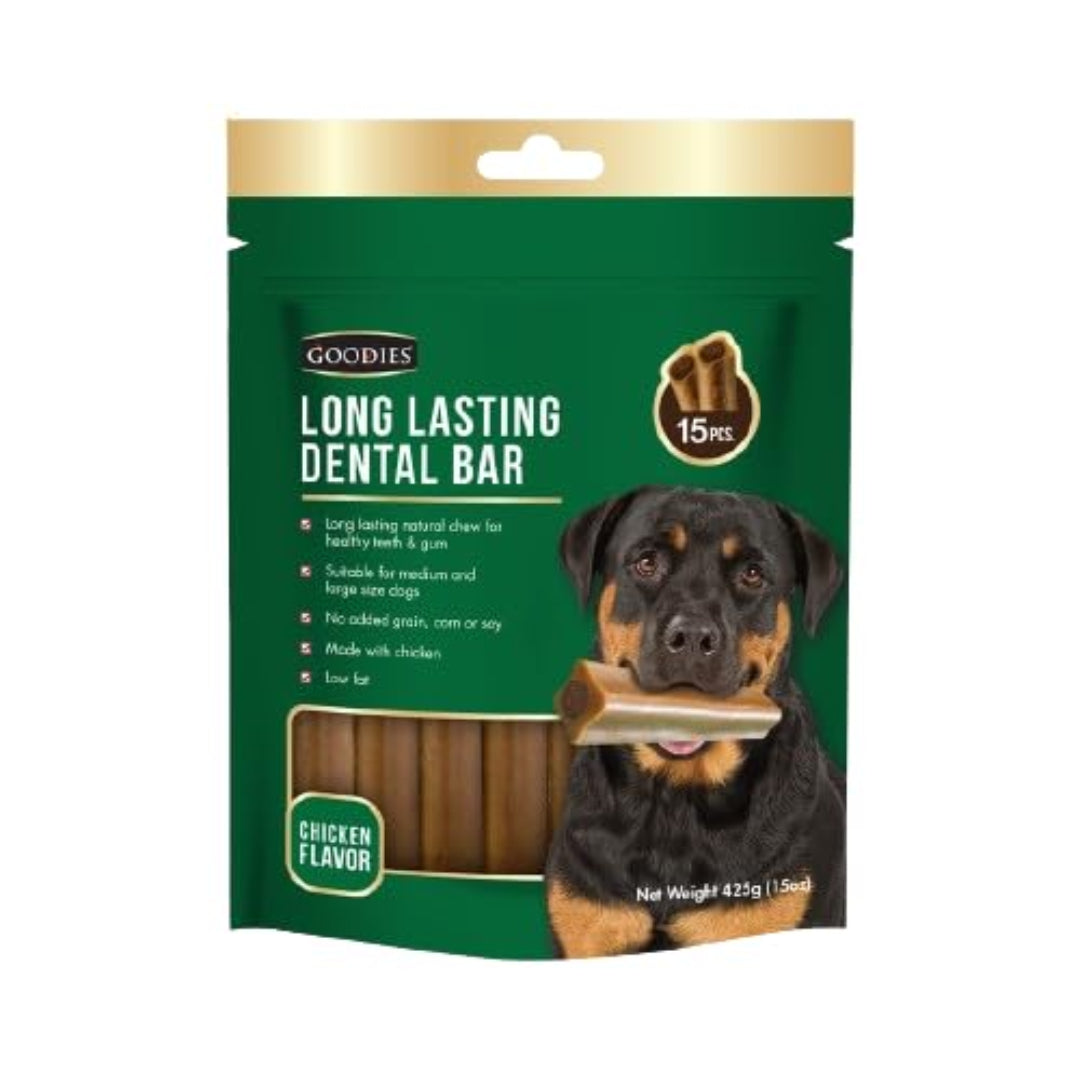 Goodies Long Lasting Dental Bar Treats for Dogs 425 gm (15 pc) - Chicken