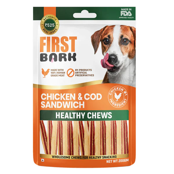 First Bark Dog Treats - Chicken & Cod Sandwich