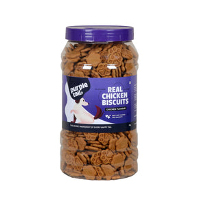 Purple Tails Real Chicken Biscuits For Dogs 500 gm - Chicken