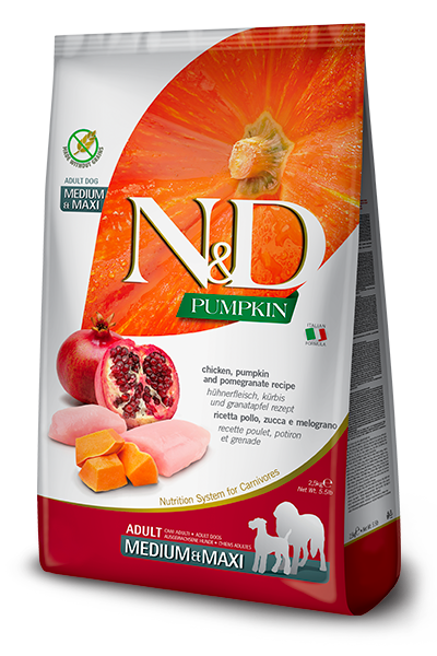 N&D Pumpkin Dry Food for Dogs - Maxi Adult ( Chicken & Pomegranate )