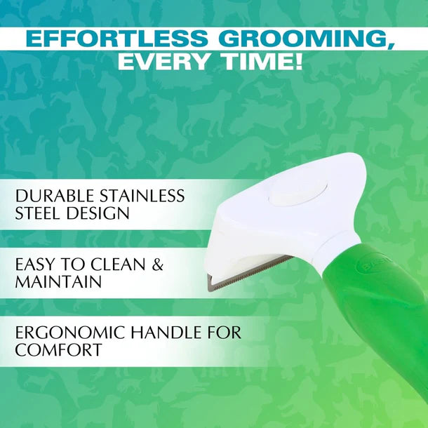 Basil Pet De-Shedding Comb for Dogs & Cats