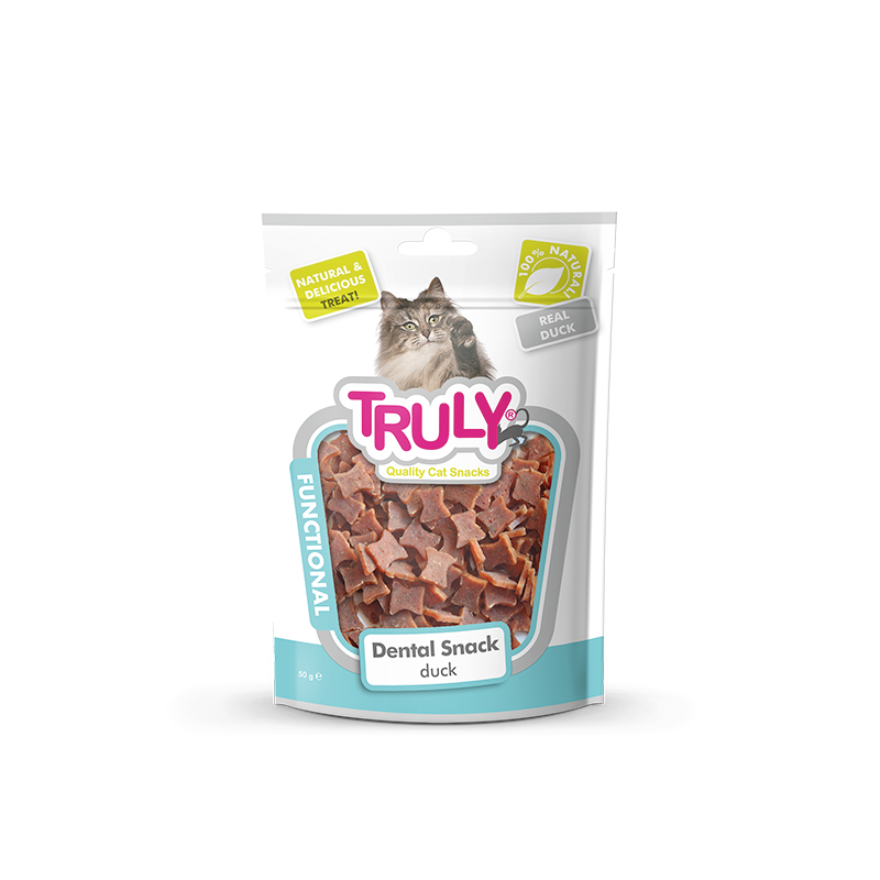 Truly Dry Treat for Cats 50 gm - Duck Dental Snack