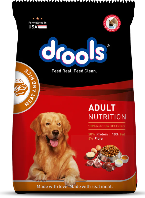 Drools Meat & Rice Dry Food for Dogs - Adult